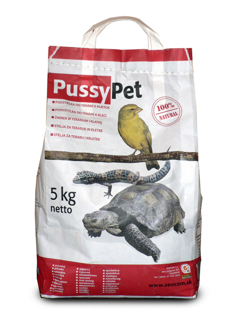 Podstielka do terárií a klietok, PussyPet 5kg