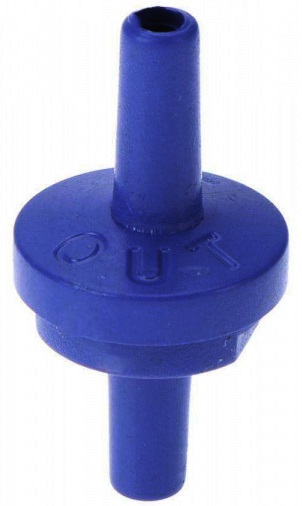 Vzduchovací spätný ventil 4mm, modrý