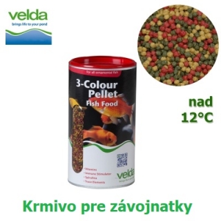 Velda 3-Colour Pellet Fish Food, 2500ml